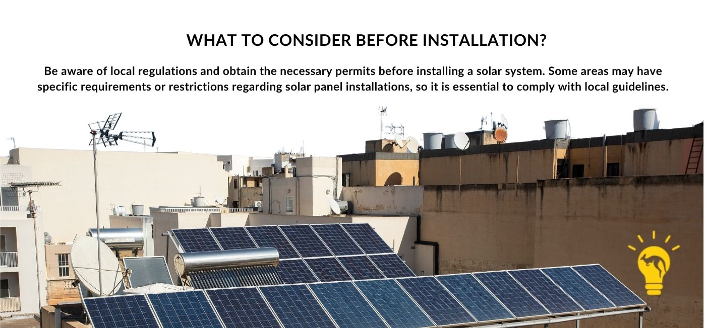 what to consider before solar panels installation