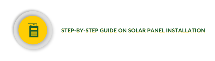 step by step guide on solar installation