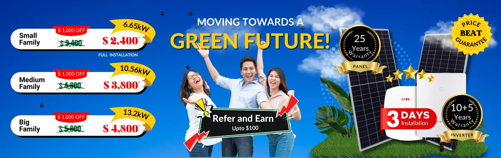 Moving Towards a Green Future Banner